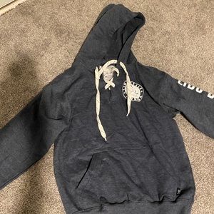 dark blue/ grey sweatshirt